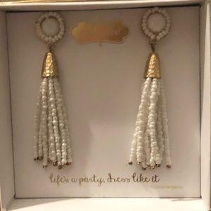 White Mud Pie earrings. New in box.